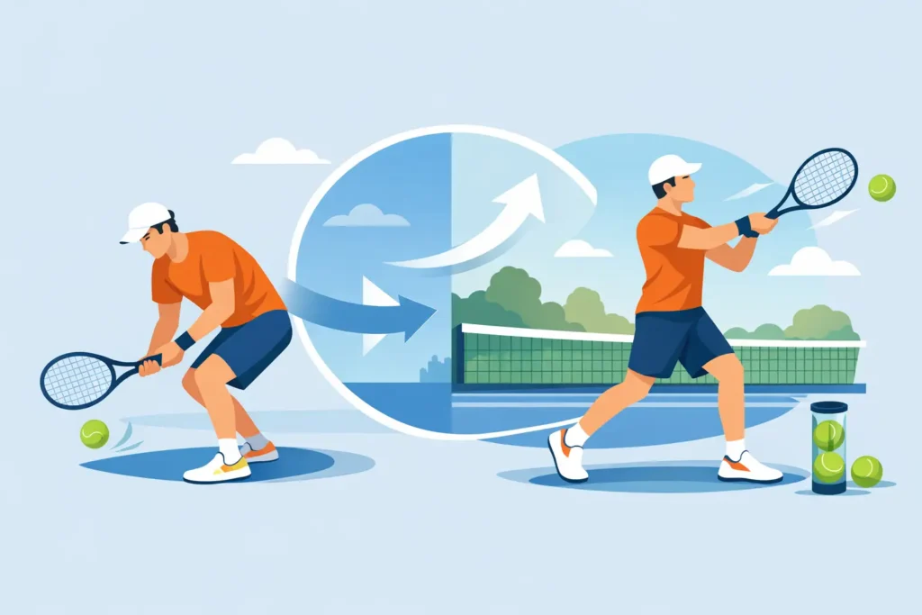 Adult Beginner Tennis Improvement Examples