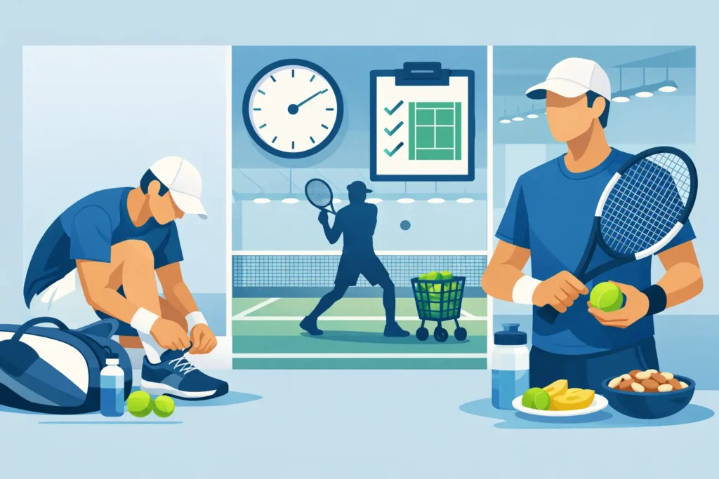 Tournament Prep Routine for Tennis Players