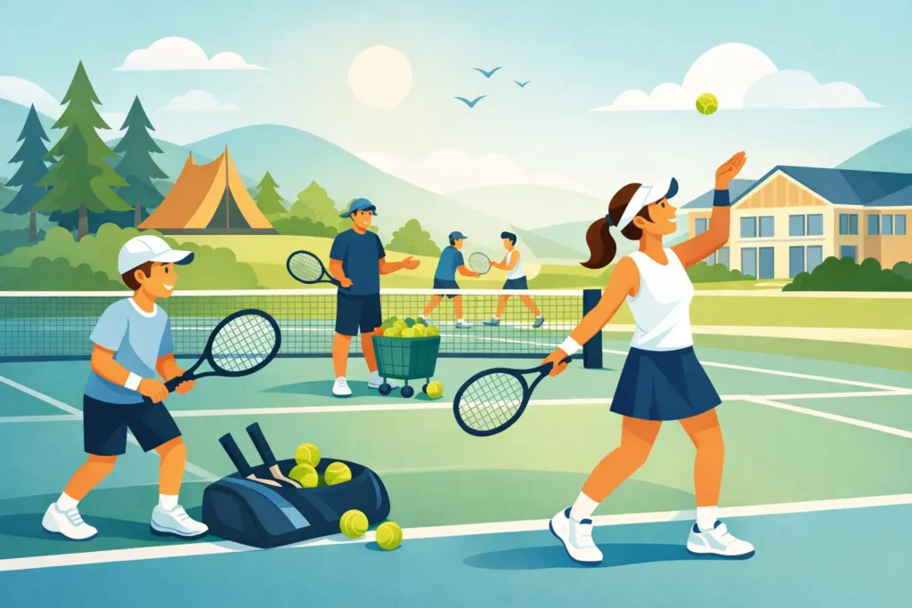 Why a School Break Tennis Camp Works