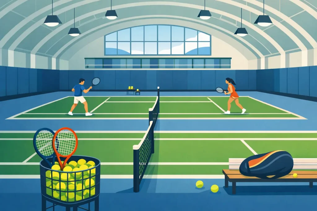 Court Rental for Year-Round Tennis in Trumbull