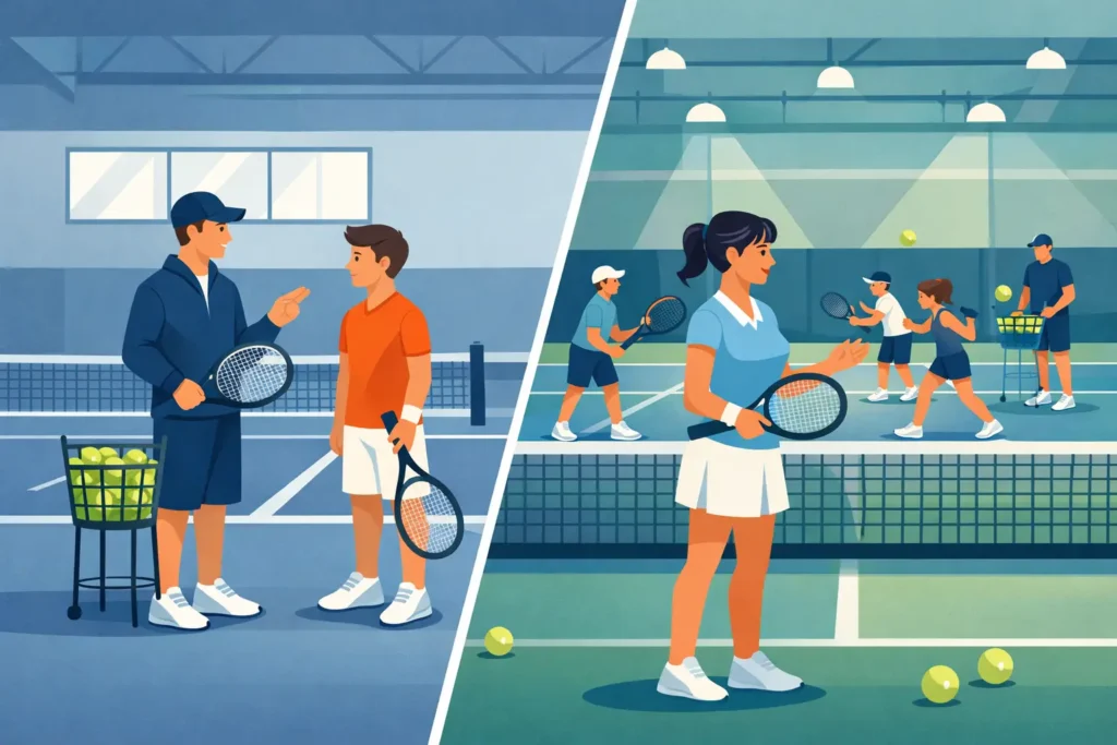 Private Coaching Versus Tennis Academy Explained