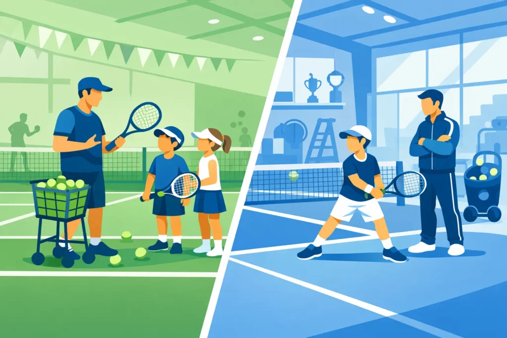 Tennis Camp Versus Academy for Junior Players